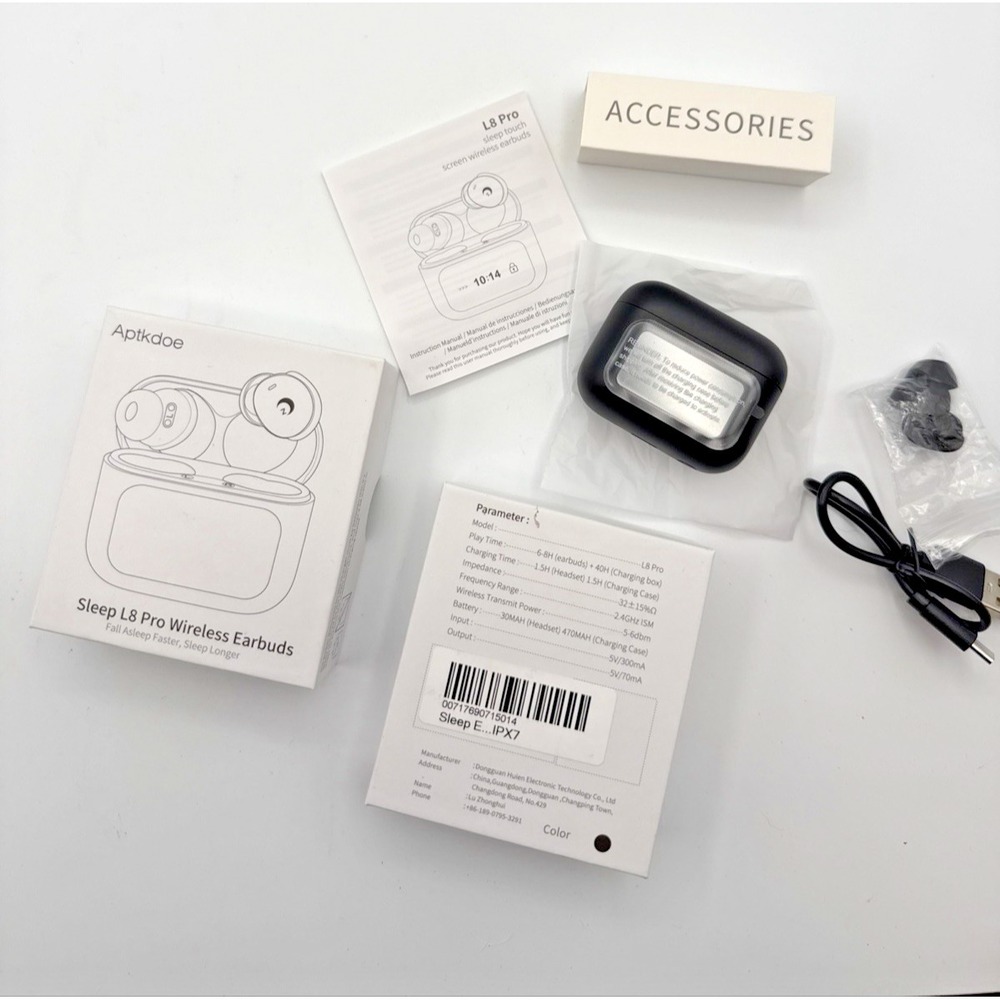 Sleep L8 Pro Wireless‎ Earbuds w/ Charging Case – Bluetooth – New